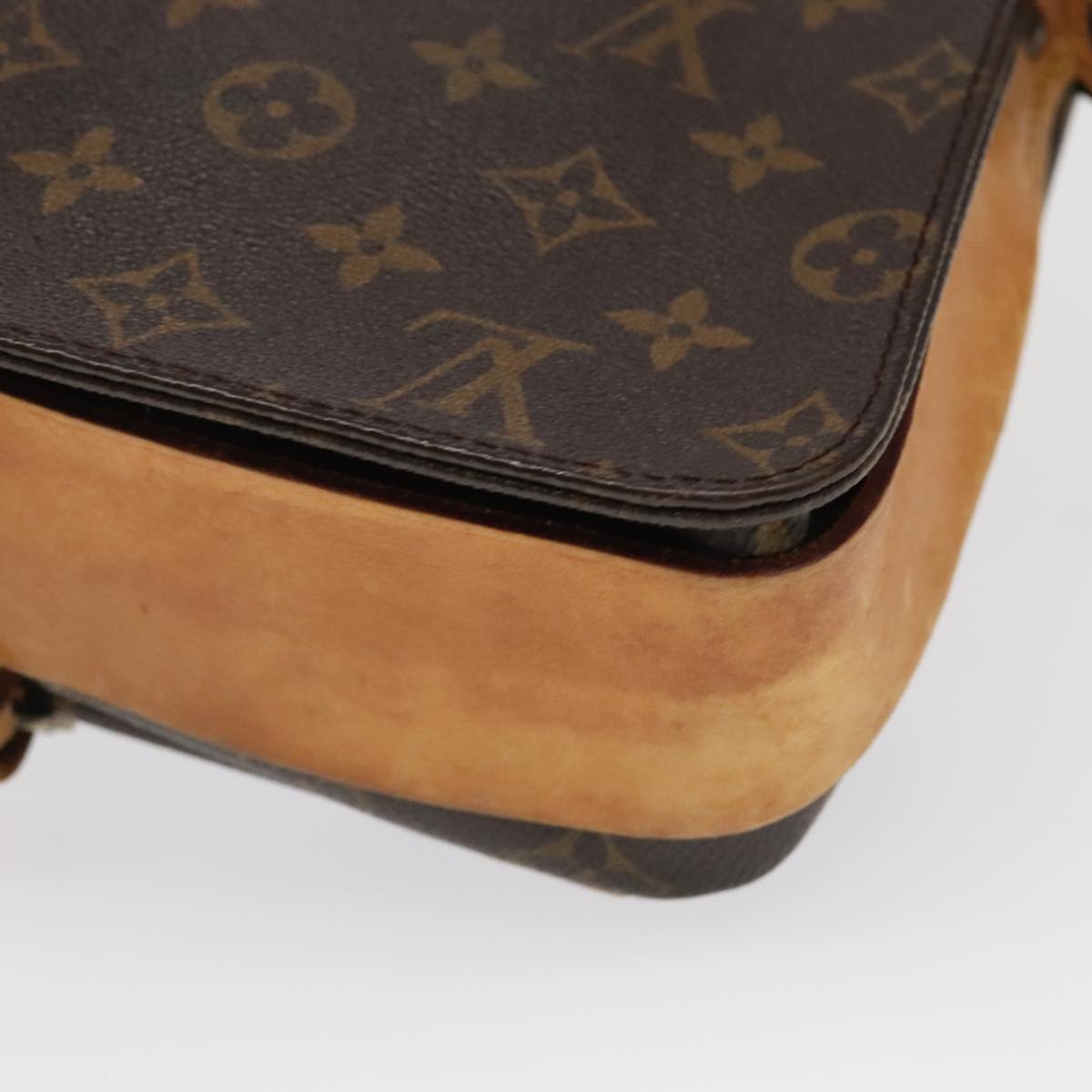 LOUIS VUITTON Monogram Cartouchiere GM Shoulder Bag M51252 LV Auth 98011