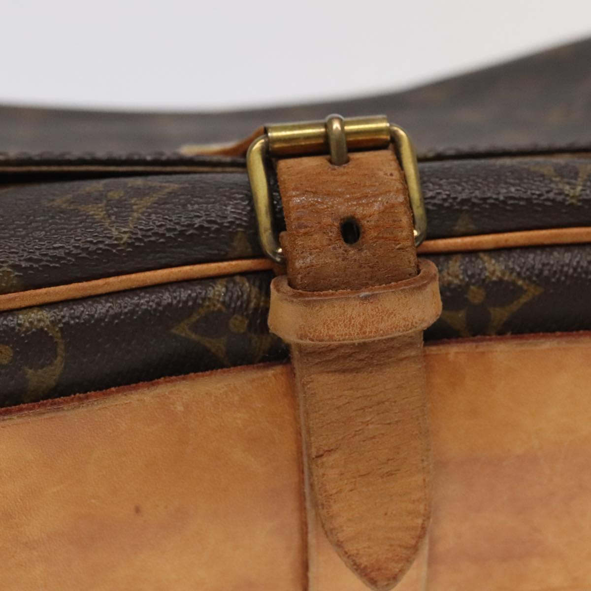 LOUIS VUITTON Monogram Cartouchiere GM Shoulder Bag M51252 LV Auth 98011