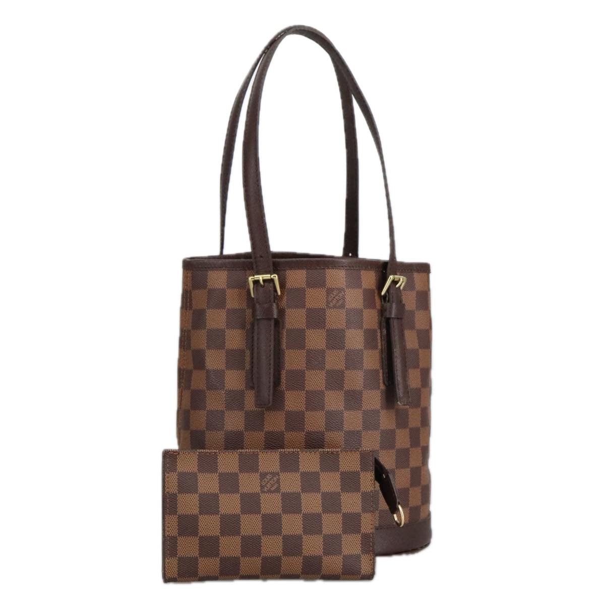 LOUIS VUITTON Damier Ebene Marais Shoulder Bag N42240 LV Auth 98013