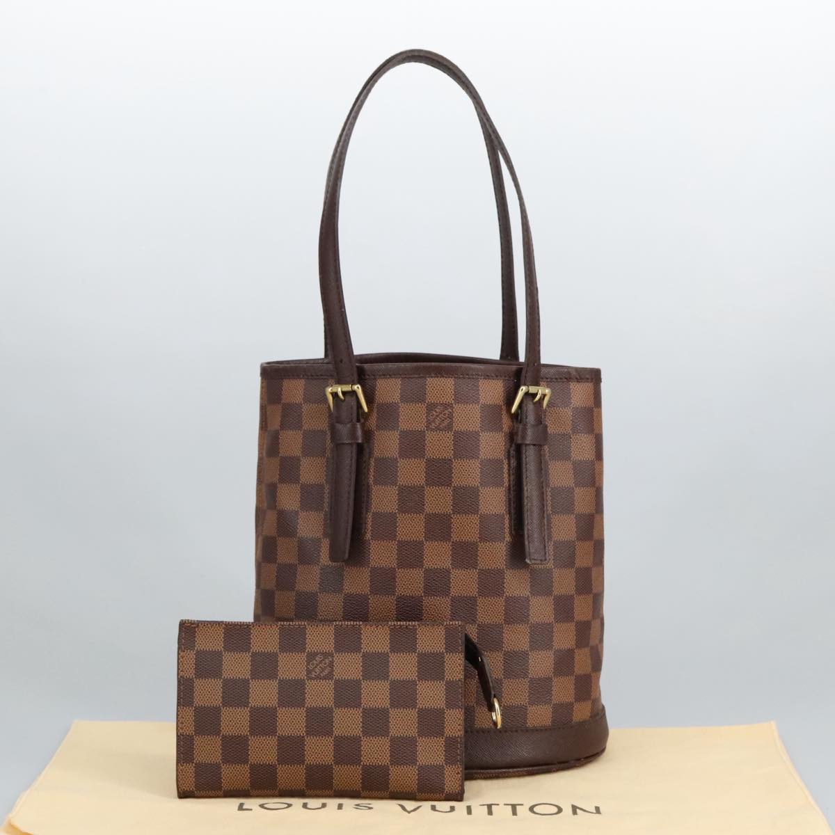 LOUIS VUITTON Damier Ebene Marais Shoulder Bag N42240 LV Auth 98013