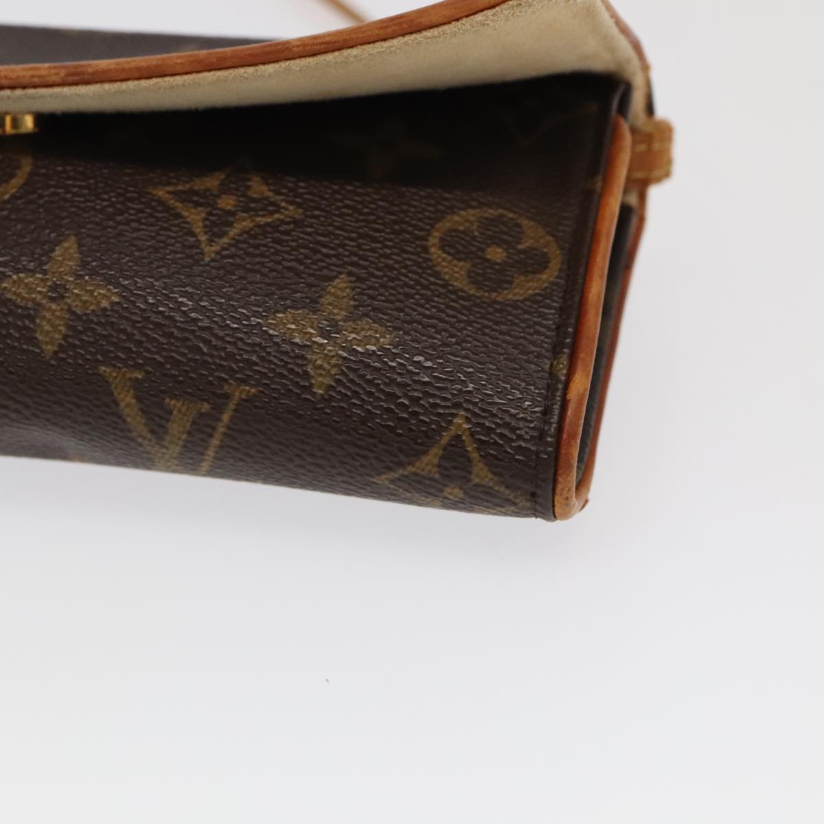 LOUIS VUITTON Monogram Pochette Twin PM Shoulder Bag M51854 LV Auth 98019