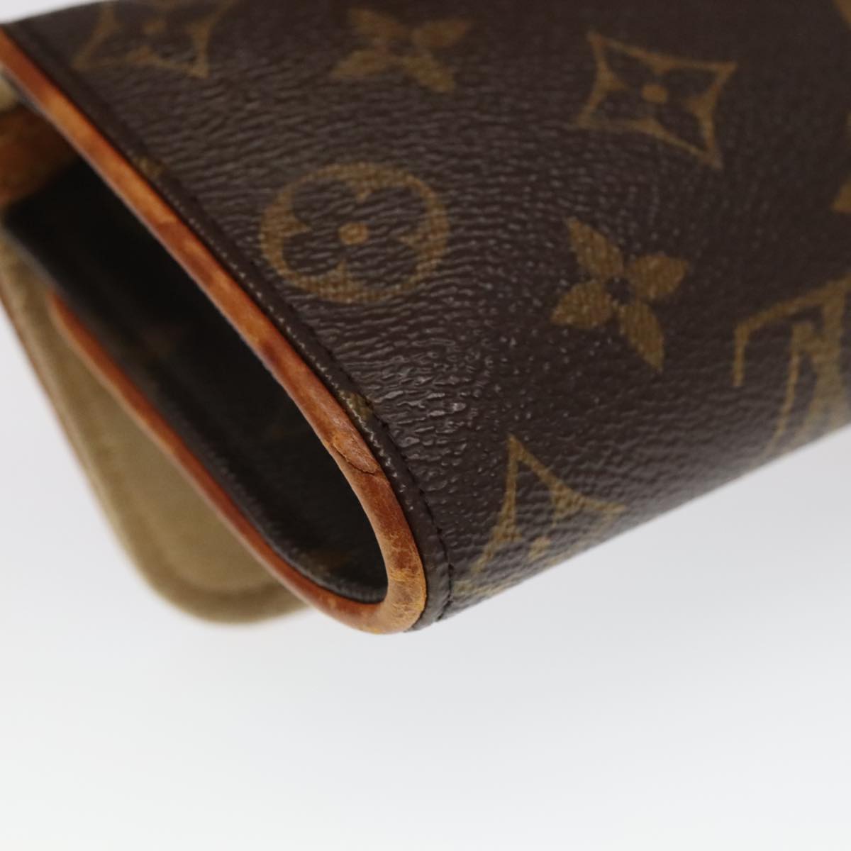 LOUIS VUITTON Monogram Pochette Twin PM Shoulder Bag M51854 LV Auth 98019