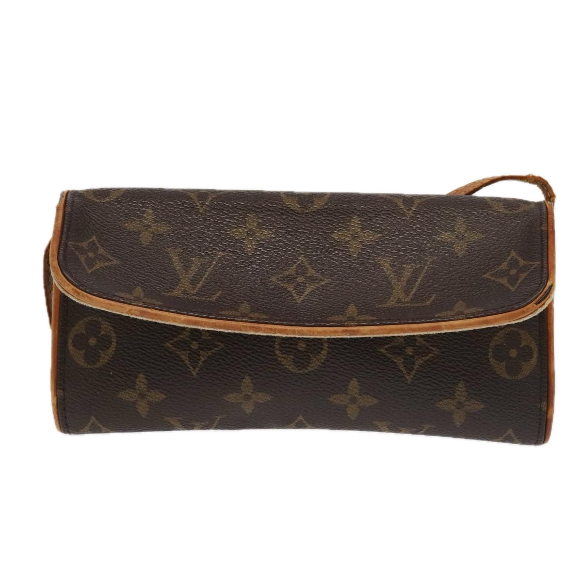 LOUIS VUITTON Monogram Pochette Twin PM Shoulder Bag M51854 LV Auth 98019