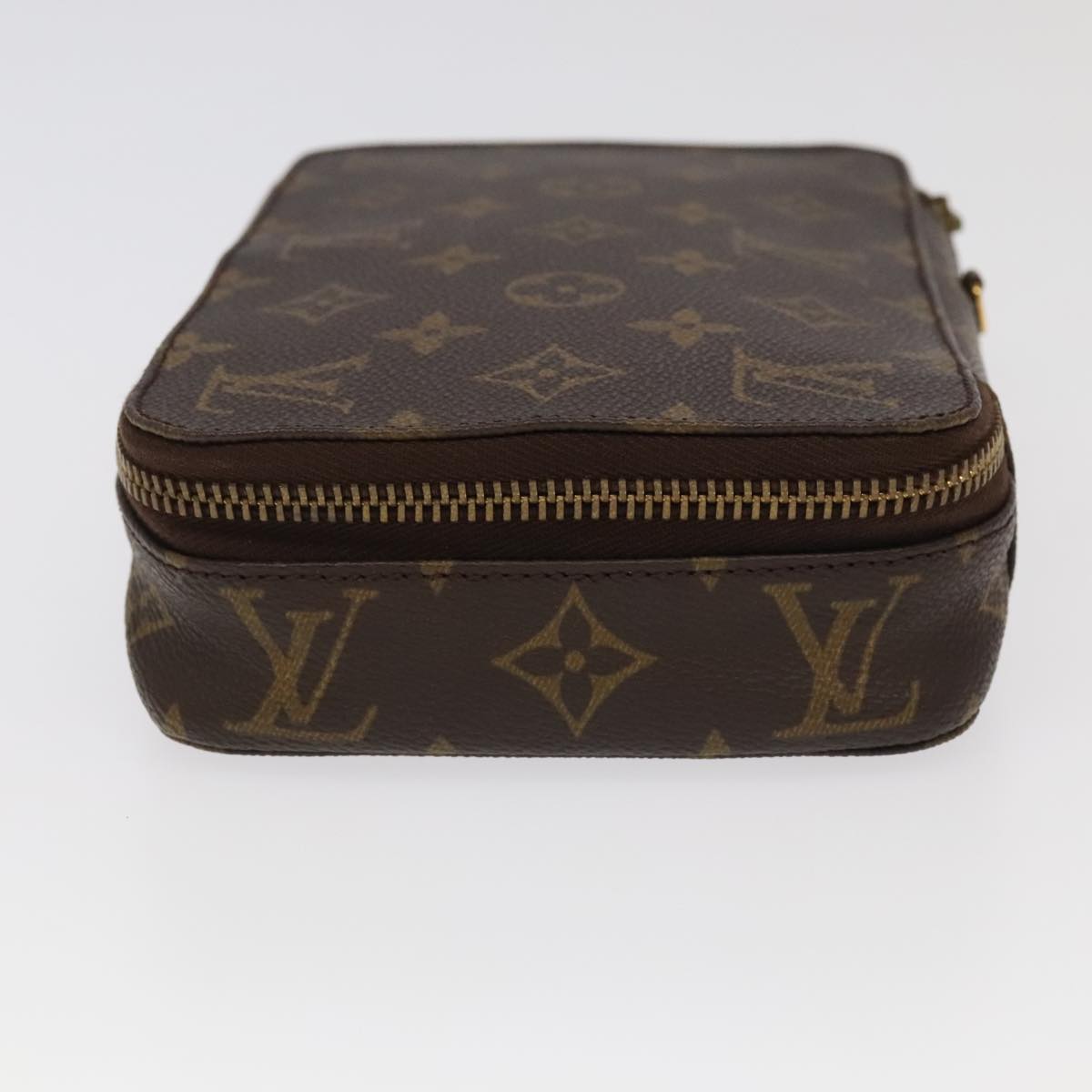 LOUIS VUITTON Monogram Poche Monte Carlo Jewelry Box M47352 LV Auth 98028