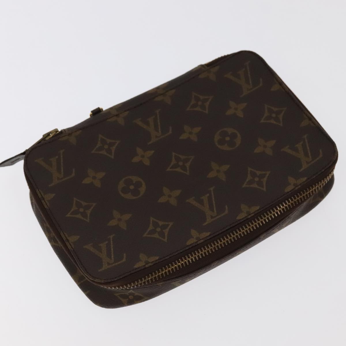 LOUIS VUITTON Monogram Poche Monte Carlo Jewelry Box M47352 LV Auth 98028