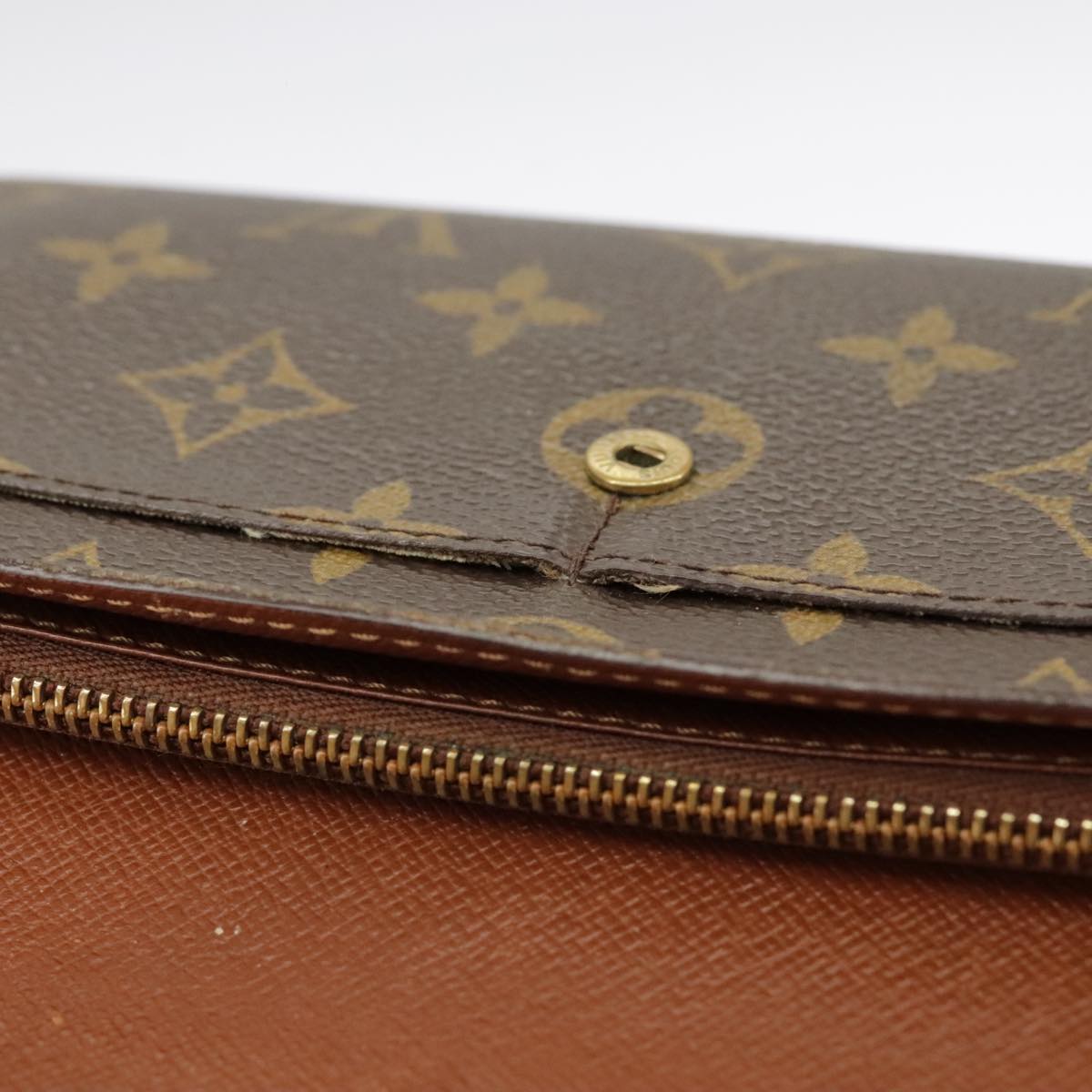 LOUIS VUITTON Monogram Portefeuille Sarah Long Wallet M61734 LV Auth 98029