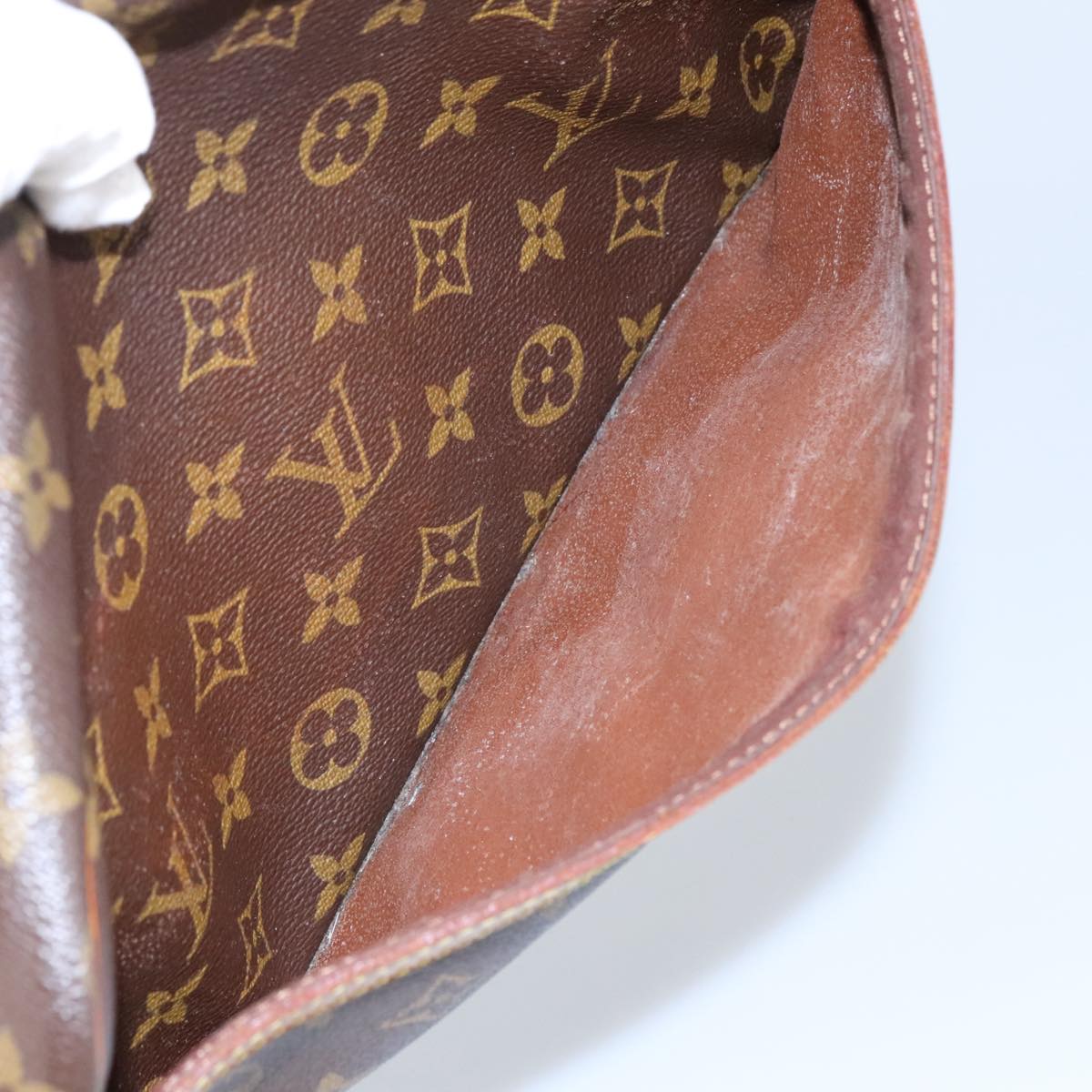 LOUIS VUITTON Monogram Compiegne 28 Clutch Bag M51845 LV Auth 98034