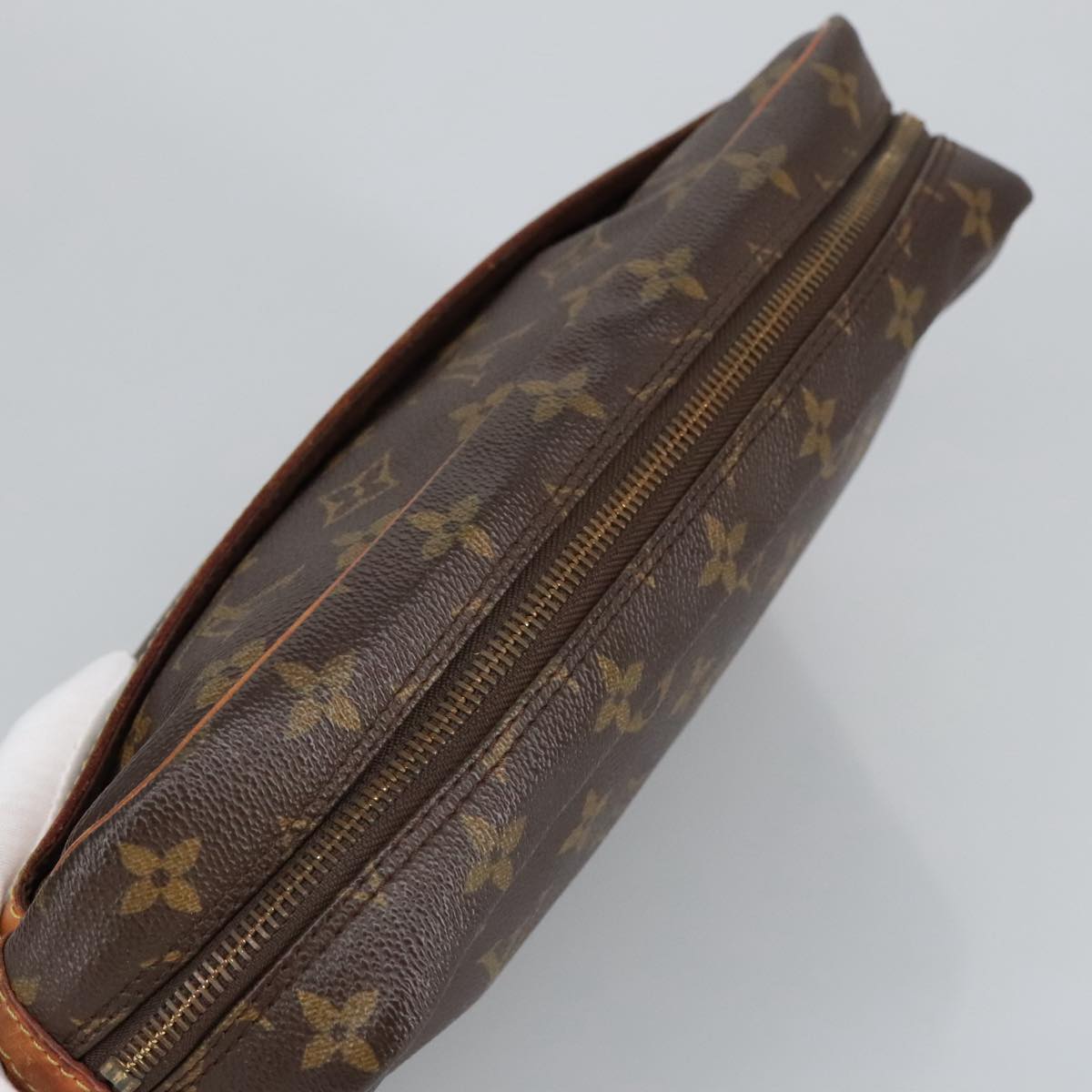 LOUIS VUITTON Monogram Compiegne 28 Clutch Bag M51845 LV Auth 98034