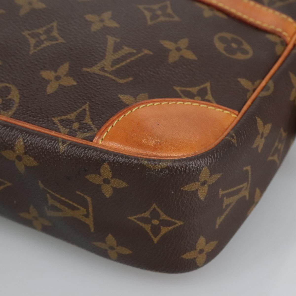 LOUIS VUITTON Monogram Compiegne 28 Clutch Bag M51845 LV Auth 98034