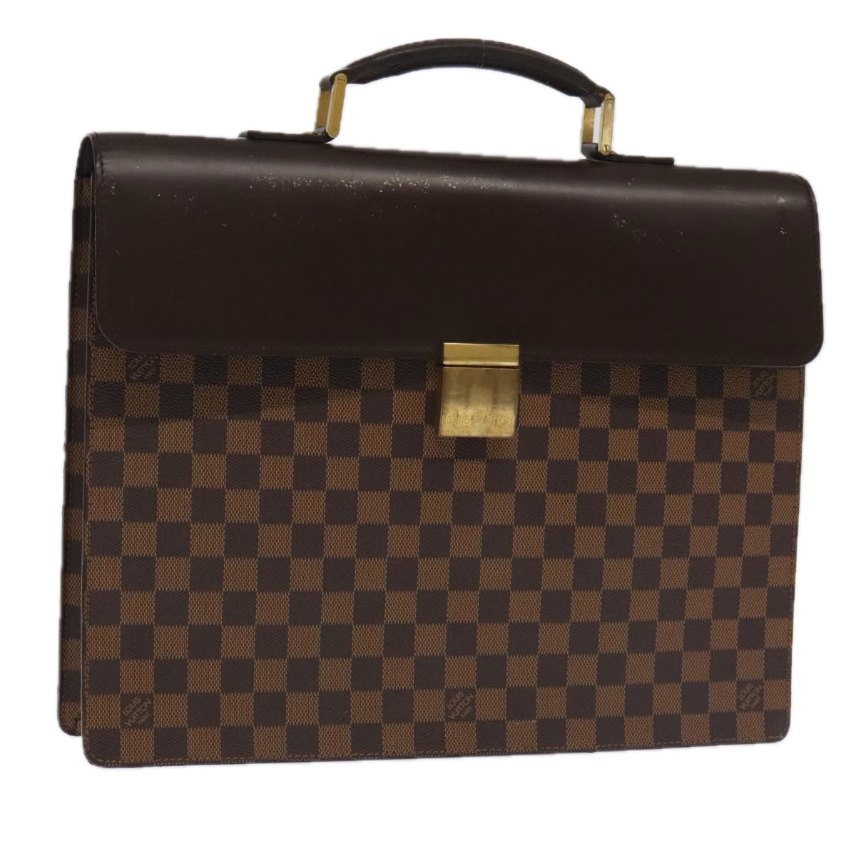 LOUIS VUITTON Damier Ebene Altona PM Briefcase N53315 LV Auth 98049