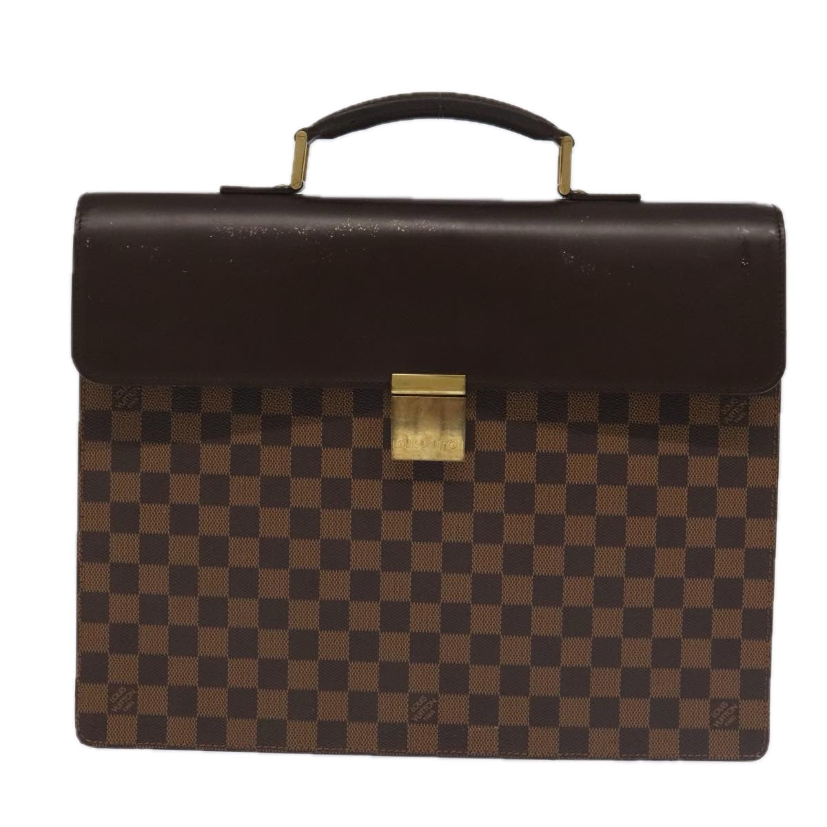 LOUIS VUITTON Damier Ebene Altona PM Briefcase N53315 LV Auth 98049