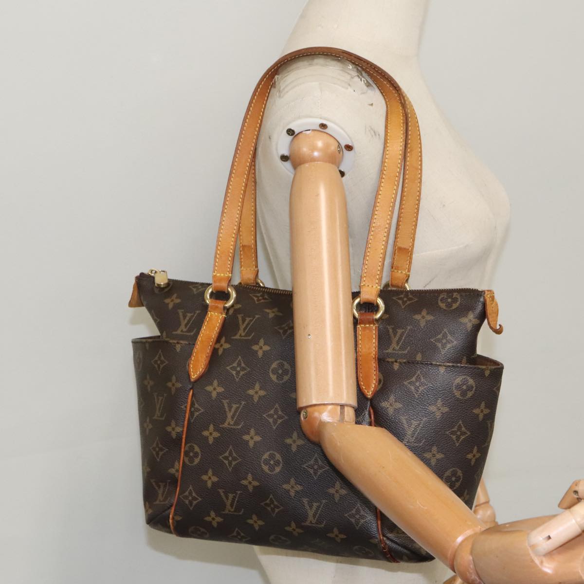 LOUIS VUITTON Monogram Totally PM Tote Bag M56688 LV Auth 98056