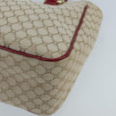 CELINE Macadam Canvas Hand Bag Beige Gold Auth 98068V-9