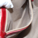 CELINE Macadam Canvas Hand Bag Beige Gold Auth 98068V-11