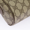 GUCCI GG Supreme Web Sherry Line Shoulder Bag PVC Beige 98 02 004 Auth 98076-16