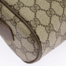 GUCCI GG Supreme Web Sherry Line Shoulder Bag PVC Beige 98 02 004 Auth 98076-18