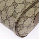 GUCCI GG Supreme Web Sherry Line Shoulder Bag PVC Beige 98 02 004 Auth 98076-19