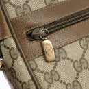 GUCCI GG Supreme Web Sherry Line Shoulder Bag PVC Beige 98 02 004 Auth 98076-26