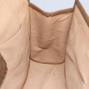 GUCCI GG Supreme Web Sherry Line Clutch Bag PVC Beige Red 89 01 030 Auth 98082-17