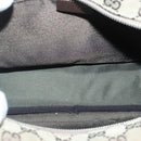 GUCCI GG Canvas Shoulder Bag Beige Silver 92555 Auth 98087-10