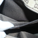 GUCCI GG Canvas Shoulder Bag Beige Silver 92555 Auth 98087-11