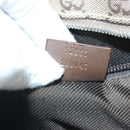 GUCCI GG Canvas Shoulder Bag Beige Silver 92555 Auth 98087-12