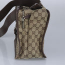 GUCCI GG Canvas Shoulder Bag Beige Silver 92555 Auth 98087-4