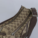 GUCCI GG Canvas Shoulder Bag Beige Silver 92555 Auth 98087-6