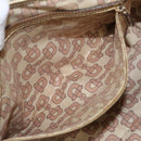 GUCCI GG Canvas Sherry Line Tote Bag Beige Gold pink 137396 Auth 98092-20