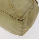PRADA Backpack Nylon Khaki Silver Auth 98100-9