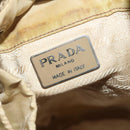 PRADA Backpack Nylon Khaki Silver Auth 98100-20
