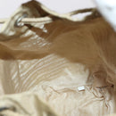 PRADA Backpack Nylon Khaki Silver Auth 98100-22