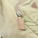 PRADA Backpack Nylon Khaki Silver Auth 98100-23