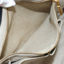 PRADA Canapa GM Hand Bag Canvas Black Orange gold Auth 98112V-21