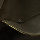 PRADA Canapa GM Hand Bag Canvas Black Orange gold Auth 98112V-11