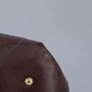 Salvatore Ferragamo Gancini Sofia Hand Bag Leather 2way Brown Gold Auth 98113-15