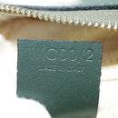 CELINE C Macadam Canvas Hand Bag Gray Gold Auth 98146-12