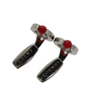 LOEWE Cuffs metal Silver tone Auth 98157-1