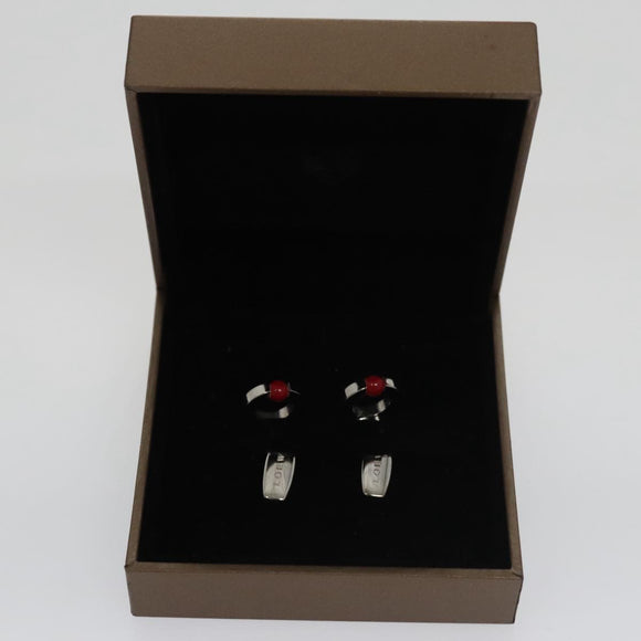 LOEWE Cuffs metal Silver tone Auth 98157