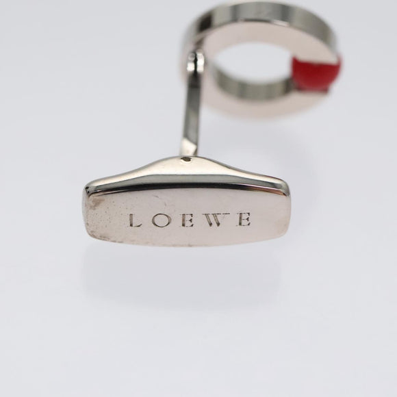 LOEWE Cuffs metal Silver tone Auth 98157