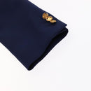 LOUIS VUITTON Blazer With Patch Jacket Polyester 38 Navy 1A63TC LV Auth 98177SM-13