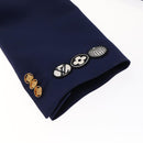 LOUIS VUITTON Blazer With Patch Jacket Polyester 38 Navy 1A63TC LV Auth 98177SM-15