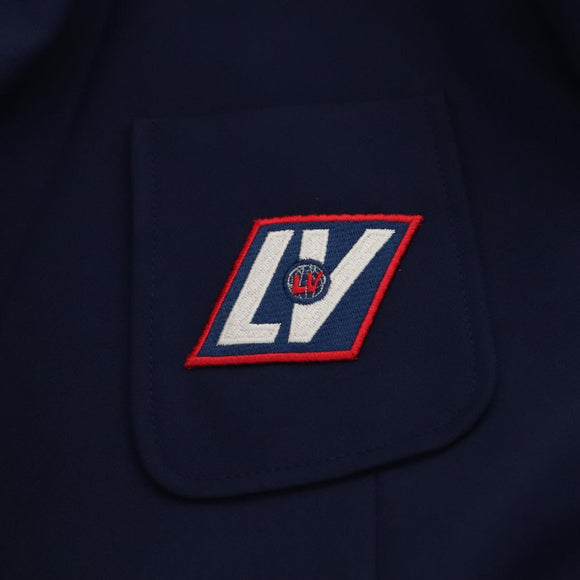 LOUIS VUITTON Blazer With Patch Jacket Polyester 38 Navy 1A63TC LV Auth 98177SM