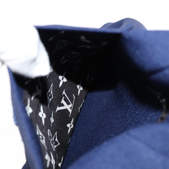 LOUIS VUITTON Blazer With Patch Jacket Polyester 38 Navy 1A63TC LV Auth 98177SM