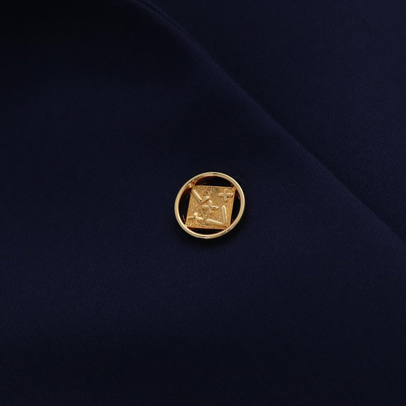 LOUIS VUITTON Blazer With Patch Jacket Polyester 38 Navy 1A63TC LV Auth 98177SM