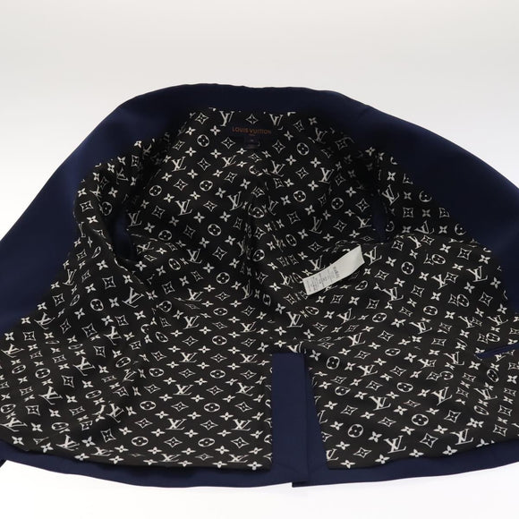 LOUIS VUITTON Blazer With Patch Jacket Polyester 38 Navy 1A63TC LV Auth 98177SM