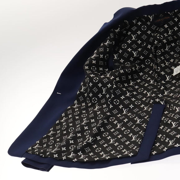 LOUIS VUITTON Blazer With Patch Jacket Polyester 38 Navy 1A63TC LV Auth 98177SM