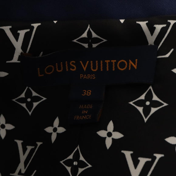 LOUIS VUITTON Blazer With Patch Jacket Polyester 38 Navy 1A63TC LV Auth 98177SM
