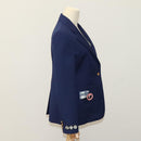 LOUIS VUITTON Blazer With Patch Jacket Polyester 38 Navy 1A63TC LV Auth 98177SM-6