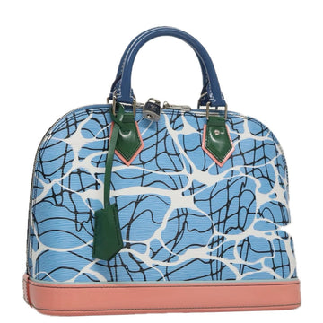 LOUIS VUITTON Epi Alma PM Hand Bag 2way Blue M41571 LV Auth 98199SAV